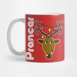 Family Christmas Photo "Prancer" Design Mug